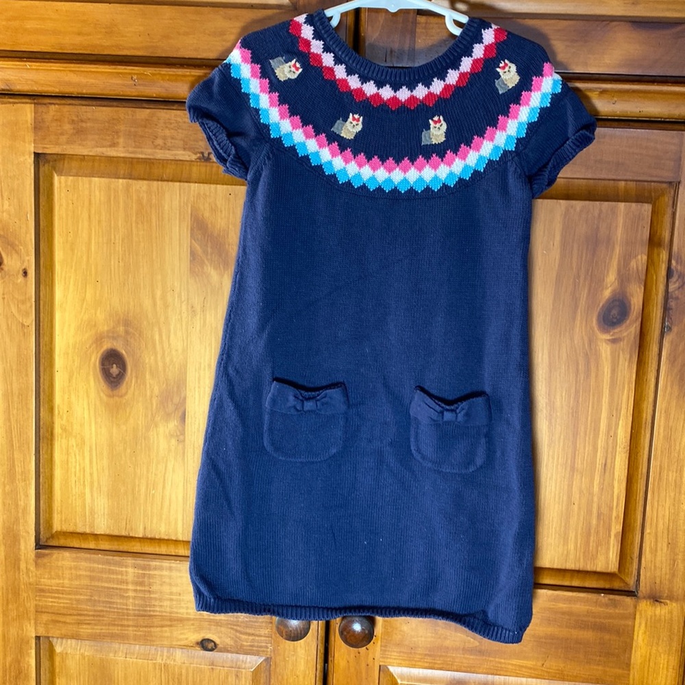 Gymboree Girls Knit Yorkie Sweater Dog Dress